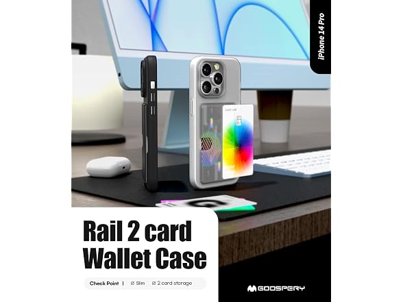 GOOSPERY Rail 2 Card Case Compatible