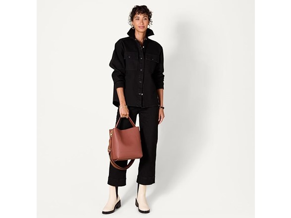 Amazon Essentials Women's Soft Bucket Shoulder Bag