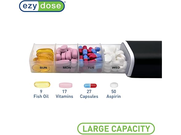 EZY DOSE Slide Pill Organizer