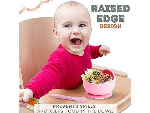 Xabono Baby Suction Bowls with Spoon