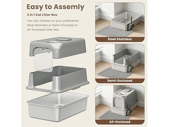 Stainless Steel Litter Box