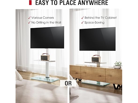 AOKCOS Floor TV Stand | 32-65"