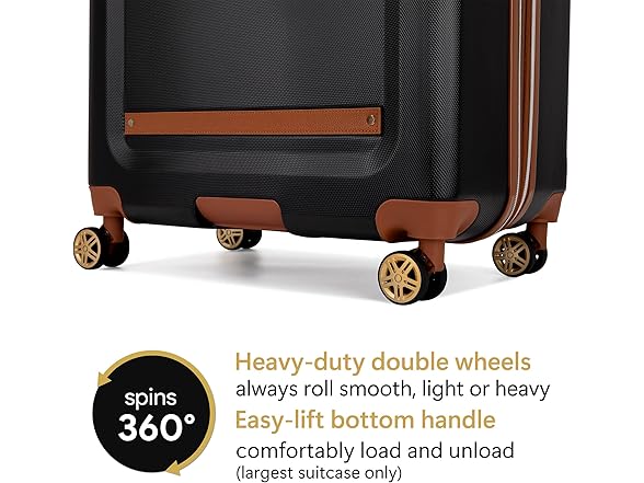 Vintage 3Pc Spinner Luggage Set