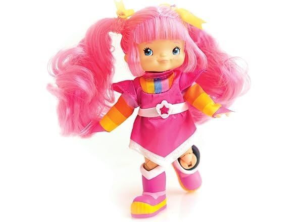 Rainbow Brite 5.5-inch Tickled Pink Poseable Doll