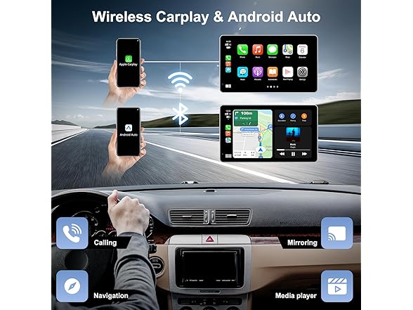 7" Portable Apple Carplay Screen