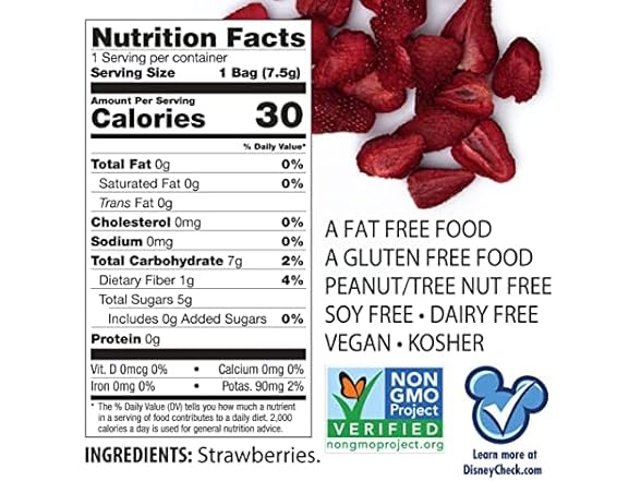 1PK Brothers All Natural Disney Freeze Dried Fruit
