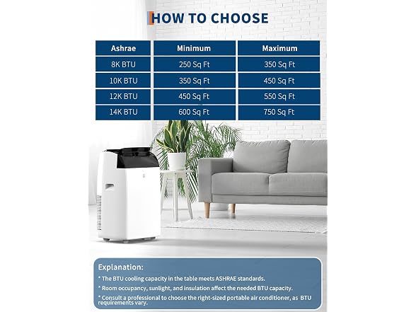 GarveeTech 14,000 BTU Portable Air Conditioner