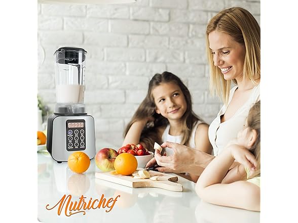 NutriChef Digital Electric Kitchen Countertop Blender