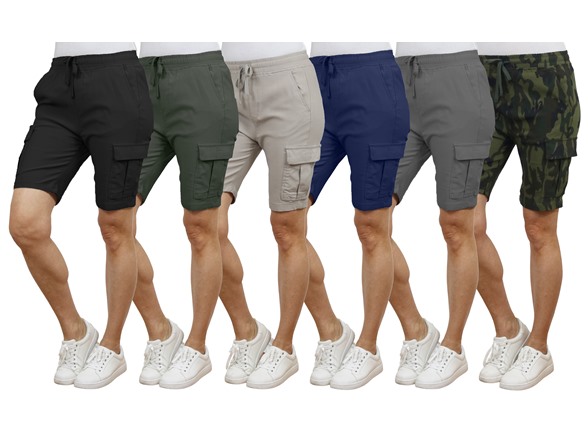 2Pk Womens Super Stretch Cargo Shorts