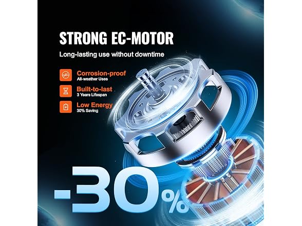 Inline Duct Fan, 4-Inch 205 CFM Quiet EC-motor