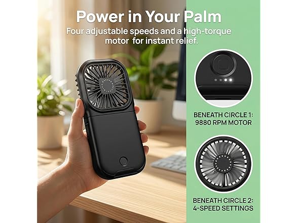 High-Speed Handheld & Neck Fan