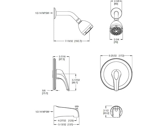 Pfister LG89-020Y Pfirst Series Shower Only Trim Kit