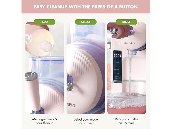 GreenPan Frost Ice Cream Maker & Slushie Machine Pink