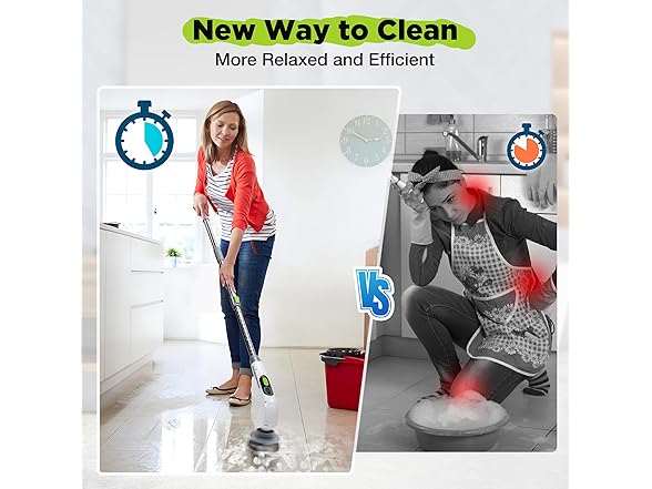 WORKPRO Electric Spin Scrubber