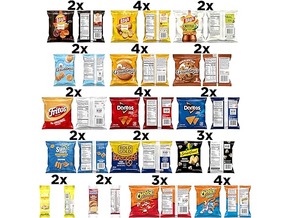 40Pk Frito-Lay Ultimate Classic Snacks Package
