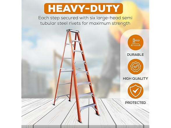 SIMPLI-MAGIC Fiberglass Step Ladder
