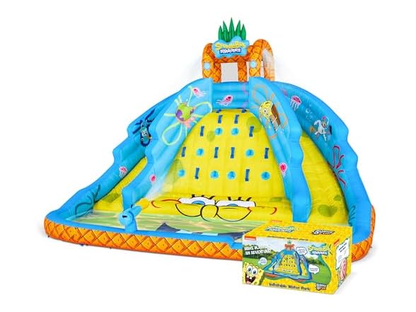 Sunny & Fun SpongeBob Ultra Climber Inflatable Water Slide Park