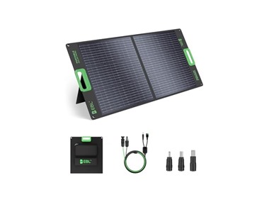 $59.99, Was $139.99, 57% Off! EBL 100W Portable Solar Panel dealfomo