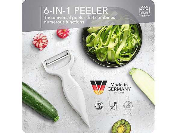 Borner 6-in-1 Fruit and Vegetable Peeler 