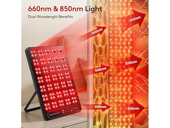 Portable Red Light Panel 660nm & 850nm