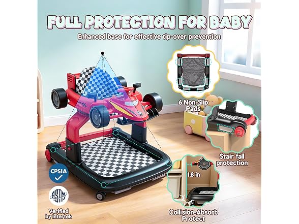 Dacoity 5-in-1 Car Baby Walker