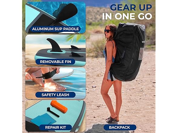 SereneLife 11’ Inflatable SUP