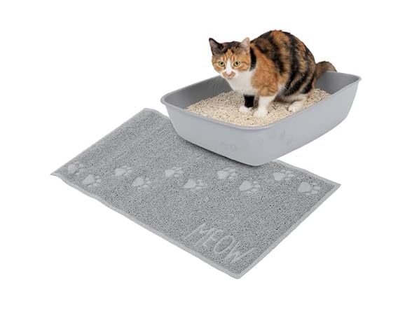 Kitty City Large Cat Litter Mat – Mess Trapping
