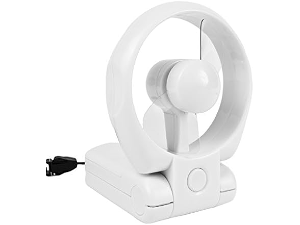 Travelon 3 Speed Personal Folding Fan - White