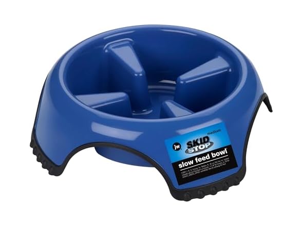 Jw Pet Skidstop Slow Feed Pet Bowl Large