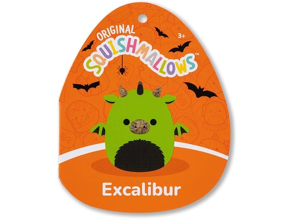 Squishmallows Original 8in Excalibur the Neon Green Dragon