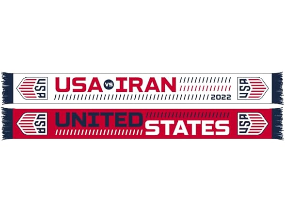 US Soccer Iran Matchup Scarf