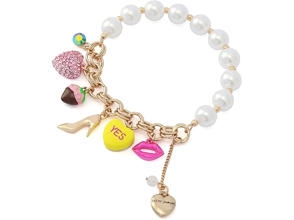 Betsey Johnson Sweetheart Pearl Bracelet