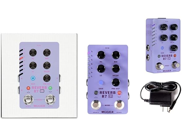 R7 X2 Stereo Multi Reverb Pedal