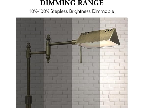 Bairth Bronze Reading Floor Lamp