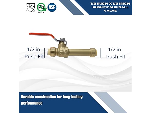 XFITTING Push Fit 1/2 Inch x 1/2 Inch