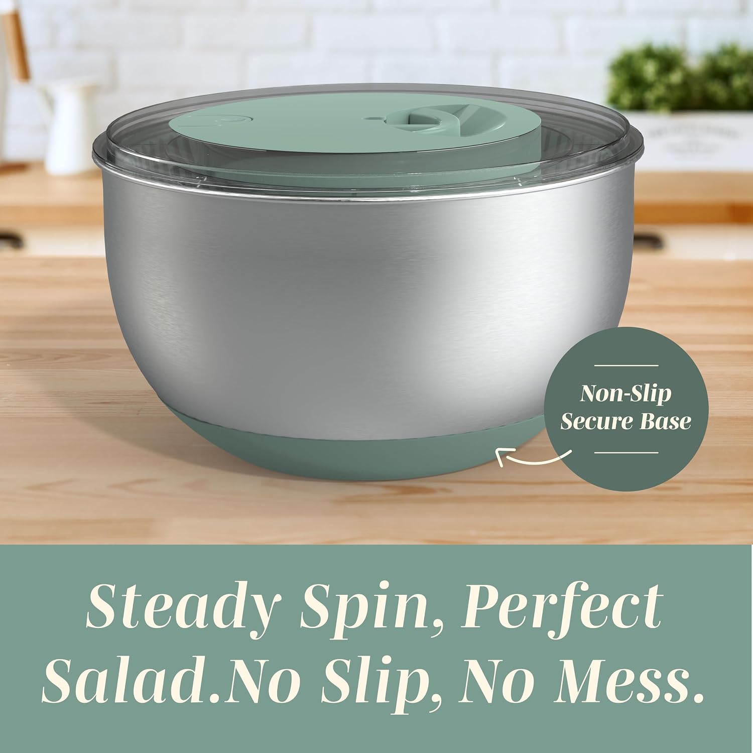 5 Qt. Stainless Steel Salad Spinner - Gallery 16
