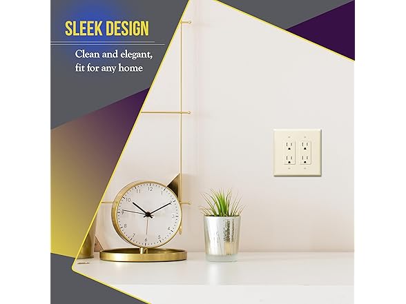 ENERLITES Double Decorator Switch Cover
