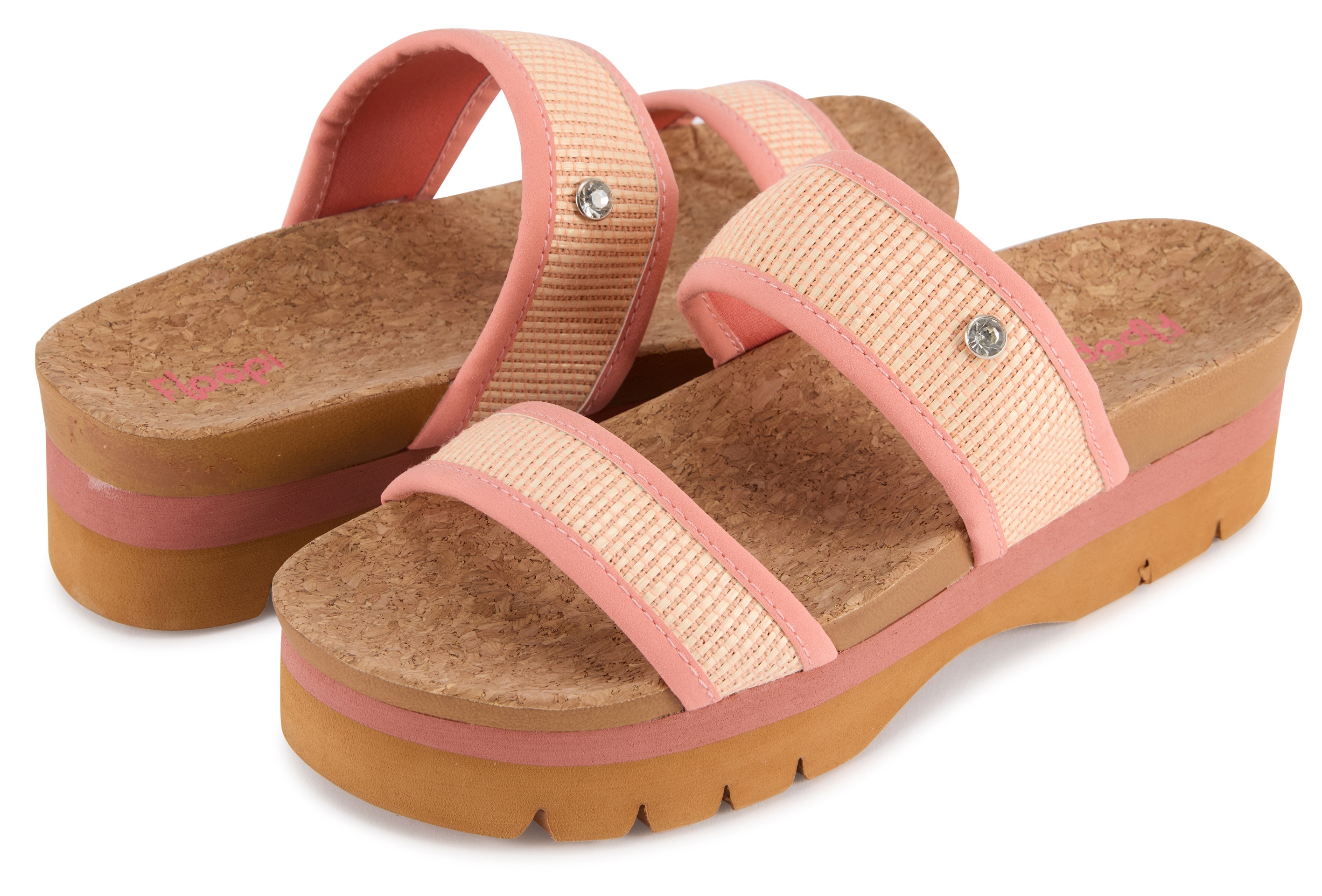 Floopi Womens Ribbed Knit Wedge Slide - Gallery 11