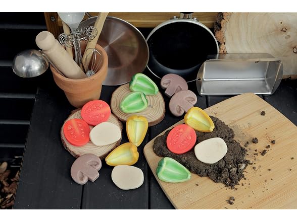 Yellow Door Sensory Play Stones, Pizza Toppings