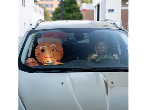 Zone Tech CR0007 Inflatable Gingerbread Blow-Up Brown/Red