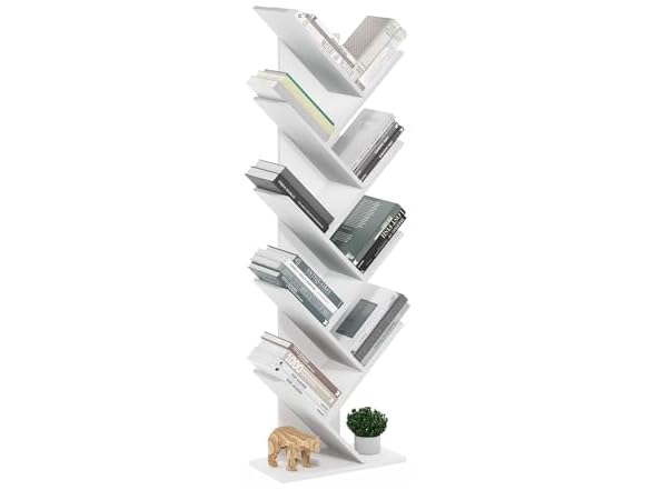 Furinno Tree Bookshelf 9-Tier Floor Bookcase