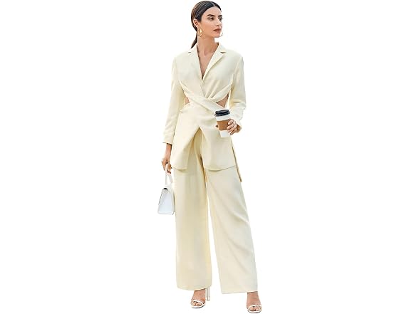 SweatyRocks Women (M) Elegant High Waist Trousers