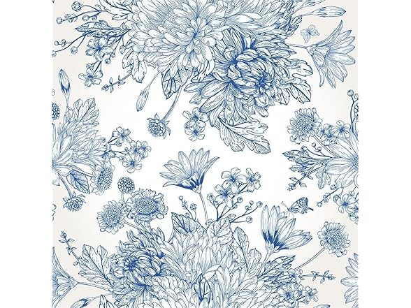 Vinatge Floral Peel and Stick Wallpaper