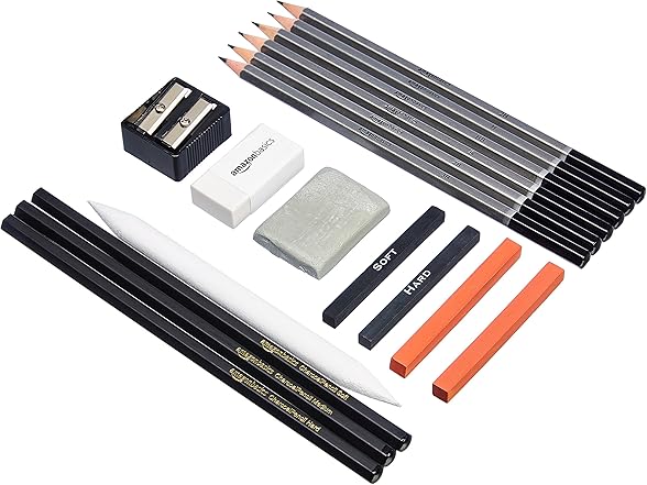 Amazon Basics Sketching and Drawing Art Pencil Kit