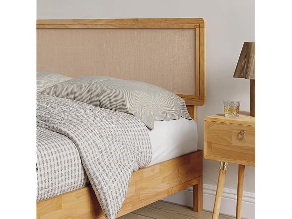 Bme Nipe Bed Frame with Headboard, Bohemian