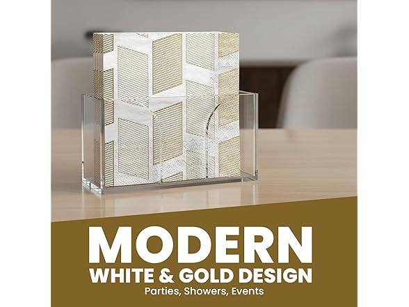 GeoScape Gold Napkins 6.5" 20pk