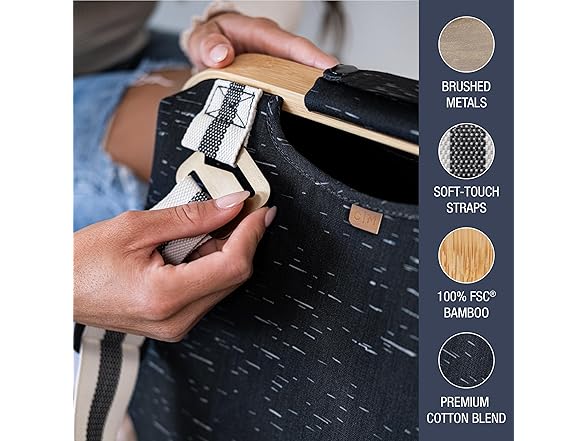 CleverMade Collapsible Travel Backpack Hamper