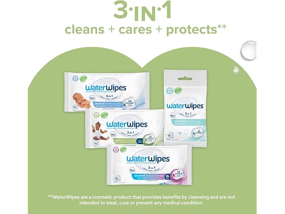 WaterWipes Baby Toddler Wipes 540 Count 9 Packs