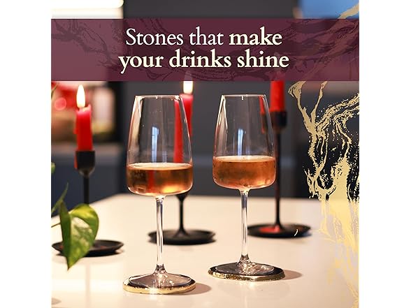 Livant Agate Coasters - Set of 4 Geode Stone