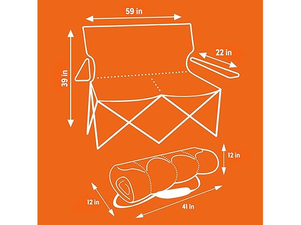 Kelty Loveseat Oversized 2-Person Camp Chair